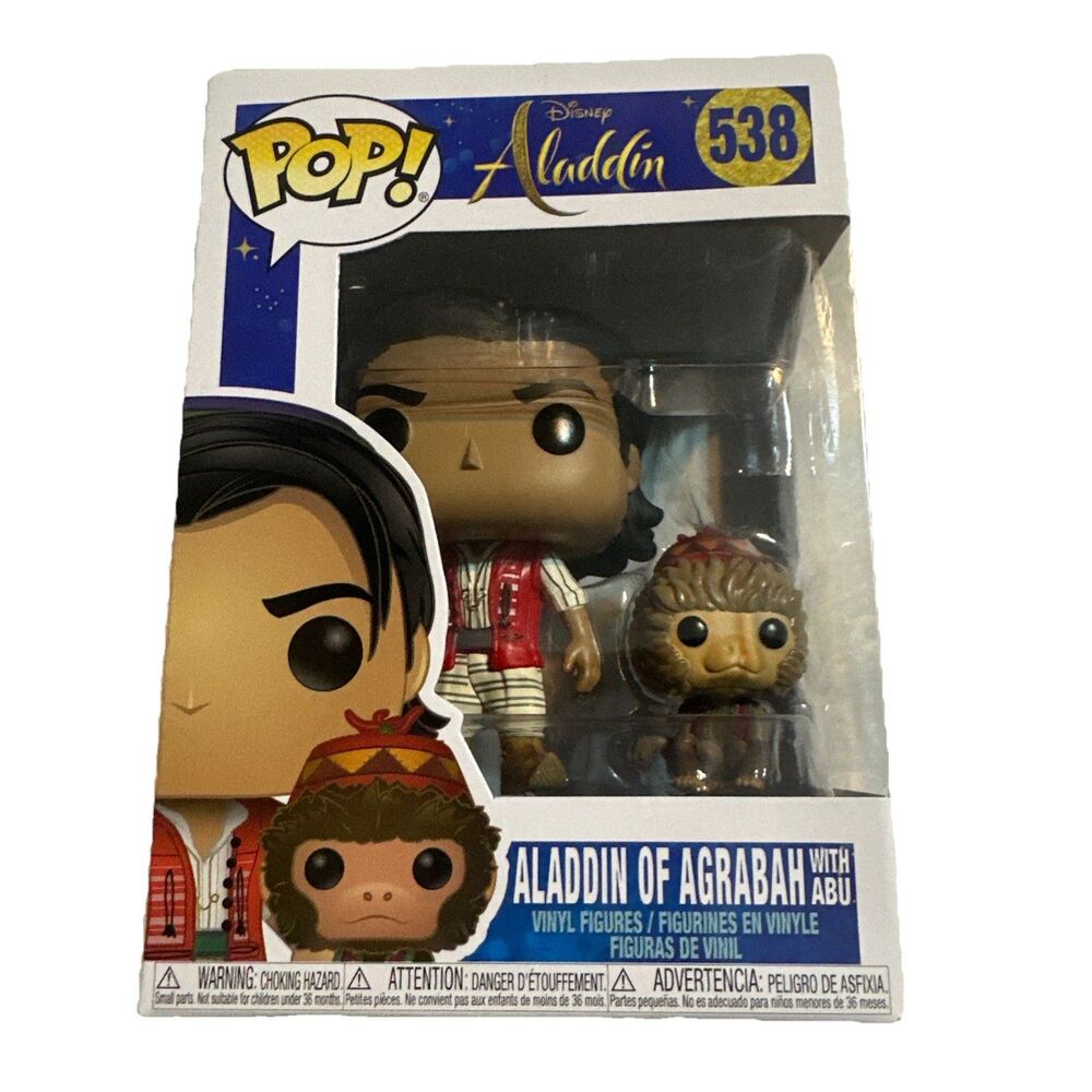 Funko Pop! Vinyl: Disney - Aladdin of Agrabah w/Abu #538 New In Box